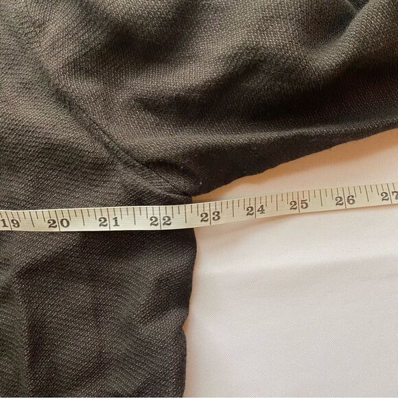 Eileen Fisher Chocolate Linen Blend Cardigan Size Medium - Picture 12 of 13